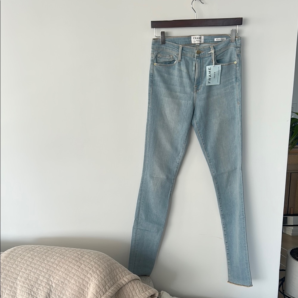 Frame Denim Blue Skinny Jeans Modern Fit